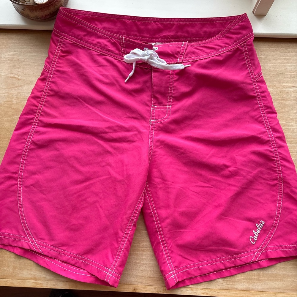 Great Pair of Cabela's Pink Board Shorts / Swim Shorts/ Shorts Fuschia longer